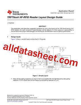 TRF7963A data sheet, product information and support 